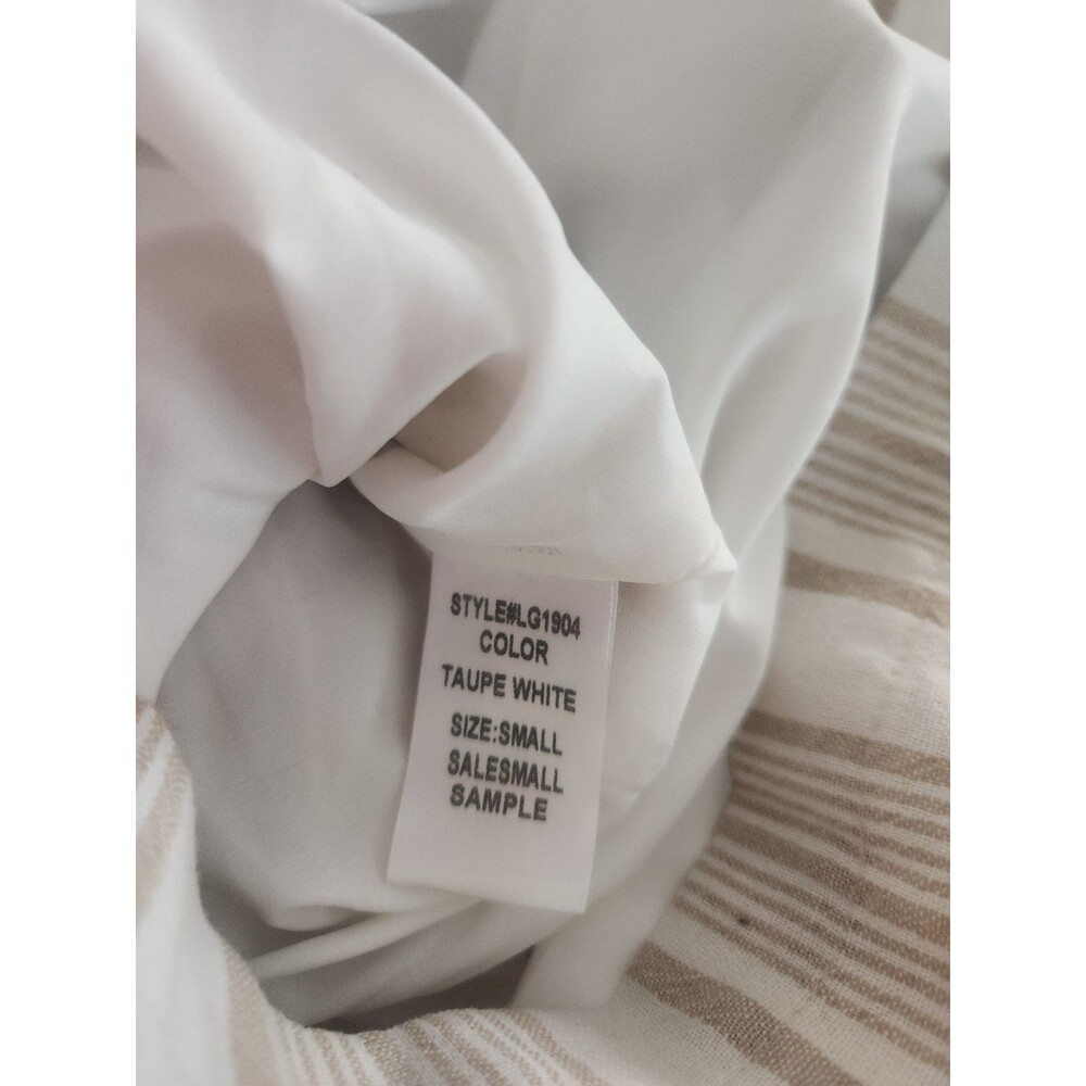 Sadie & Sage x Anthropologie Harmonize Romper Womens Size Small Beige Stripe NWT - Picture 11 of 11